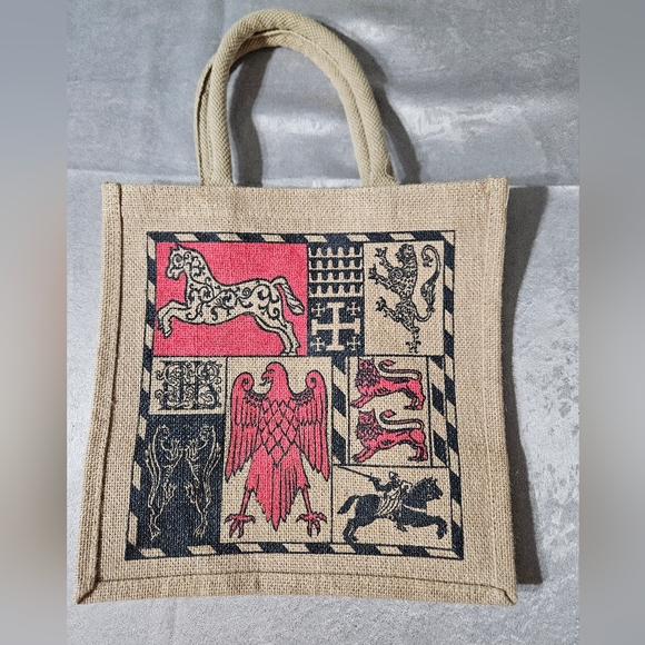 Handbags - Medieval Designed Woven Tote Bag